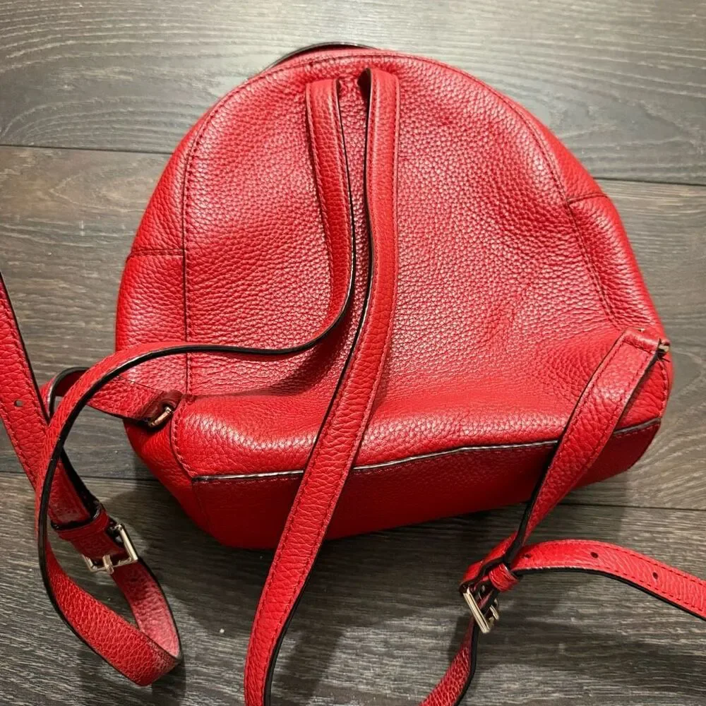 Kate Spade Women’s Jackson Street Keleigh Red Backpack Leather